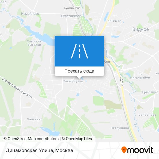 Карта Динамовская Улица