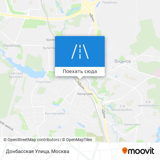 Карта Донбасская Улица