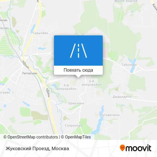 Карта Жуковский Проезд