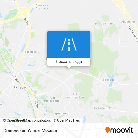 Карта Заводская Улица