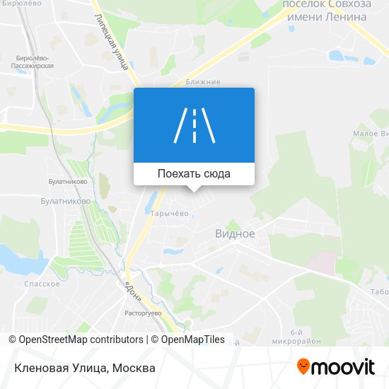 Карта Кленовая Улица