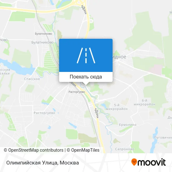 Карта Олимпийская Улица