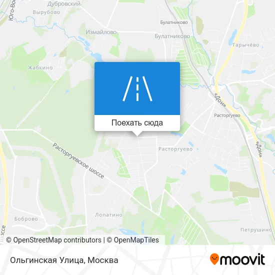 Карта Ольгинская Улица