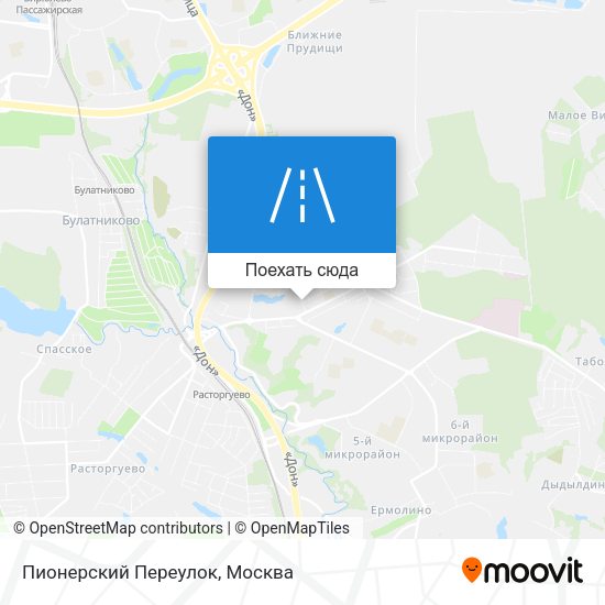 Карта Пионерский Переулок