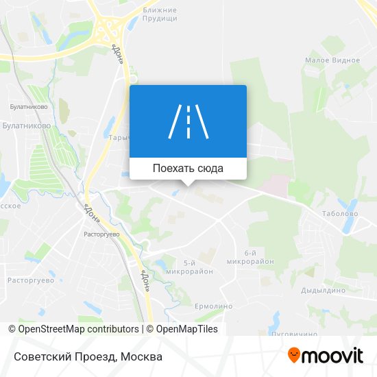 Карта Советский Проезд