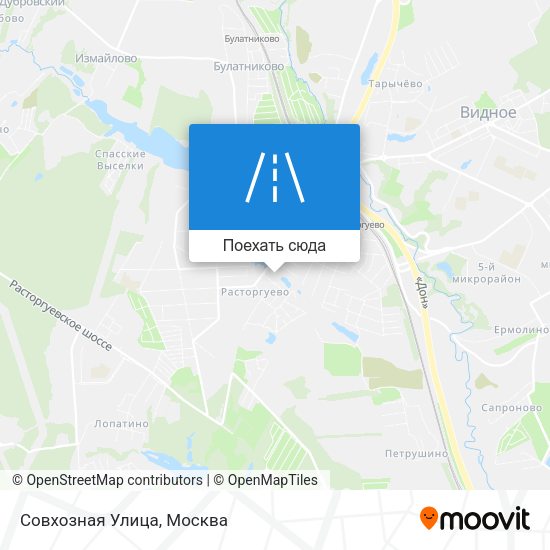 Карта Совхозная Улица