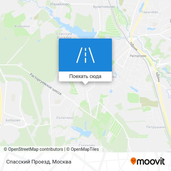 Карта Спасский Проезд