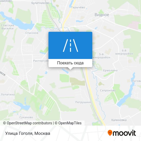 Карта Улица Гоголя