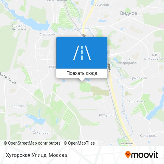 Карта Хуторская Улица