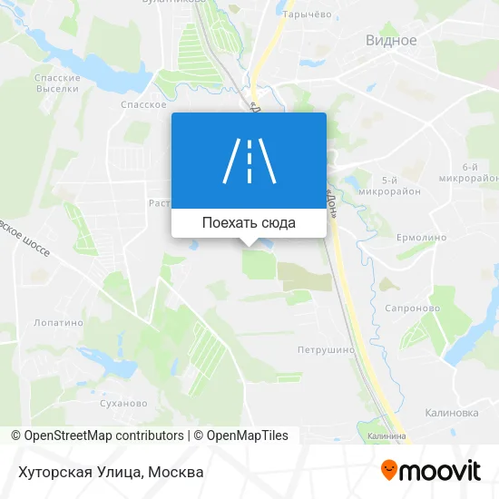 Карта Хуторская Улица