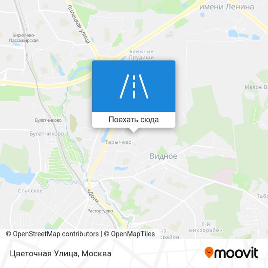 Карта Цветочная Улица