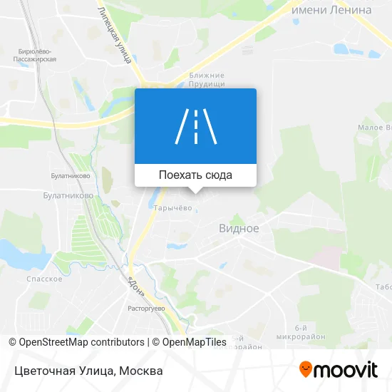 Карта Цветочная Улица