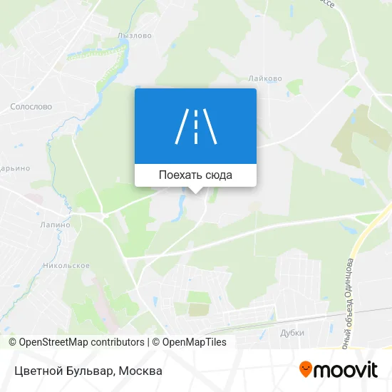 Карта Цветной Бульвар