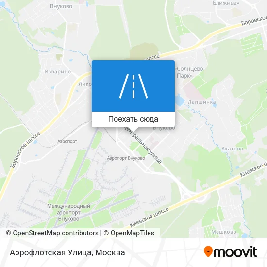 Карта Аэрофлотская Улица