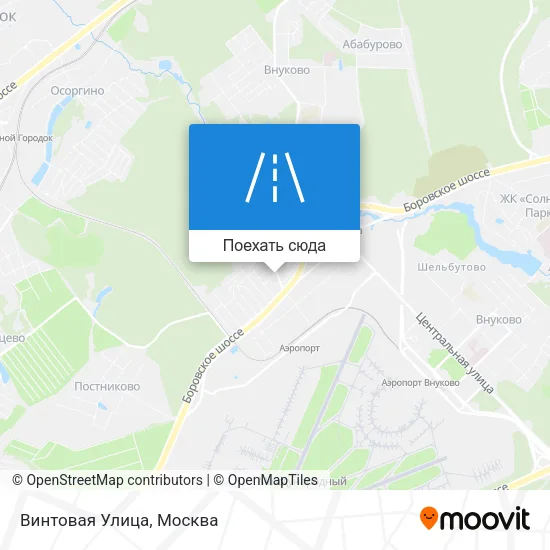 Карта Винтовая Улица