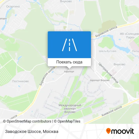 Карта Заводское Шоссе