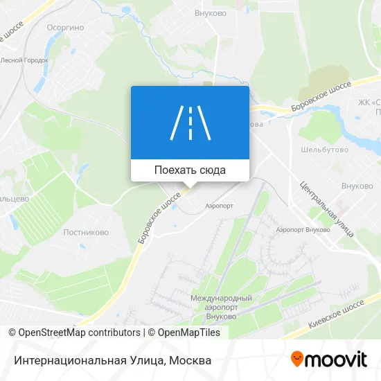 Карта Интернациональная Улица