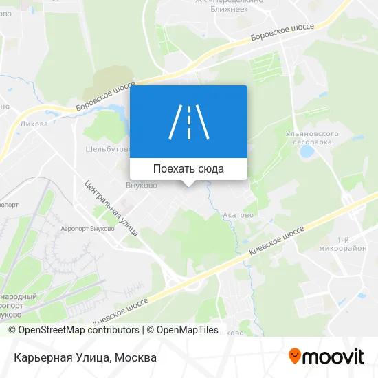 Карта Карьерная Улица