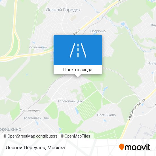 Карта Лесной Переулок