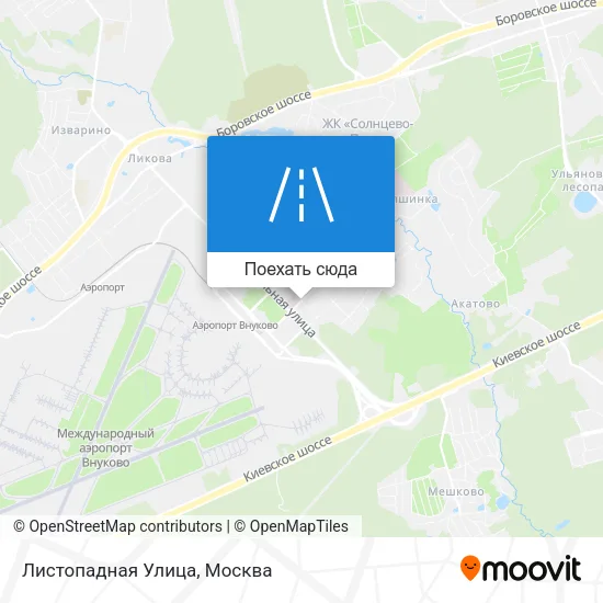 Карта Листопадная Улица