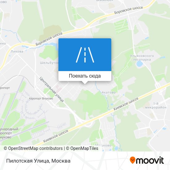 Карта Пилотская Улица