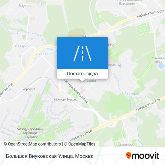 Карта Большая Внуковская Улица