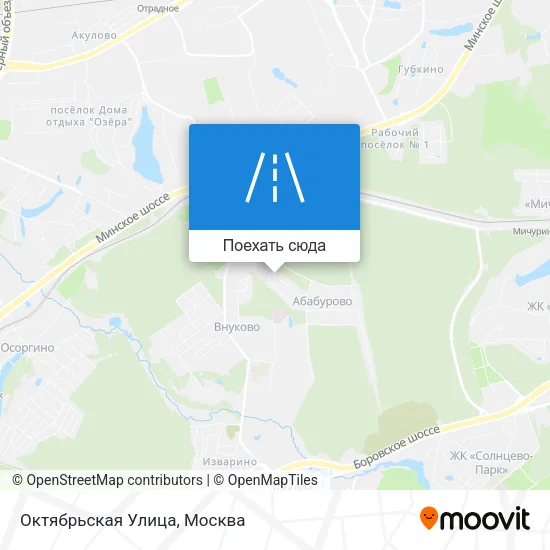 Карта Октябрьская Улица