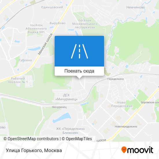 Карта Улица Горького