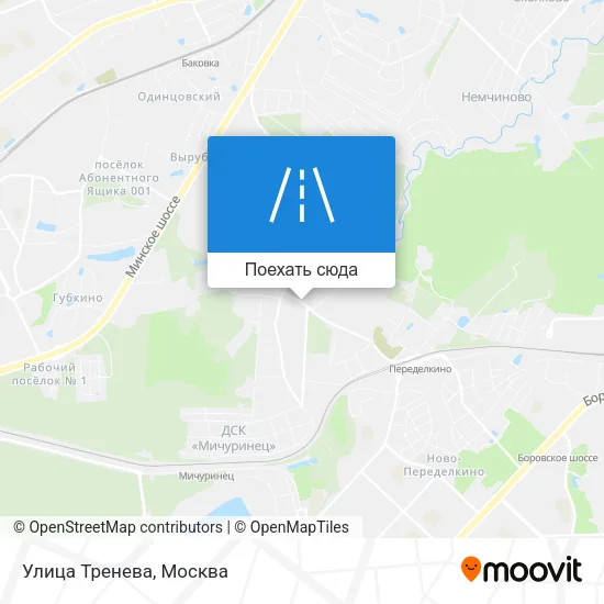 Карта Улица Тренева