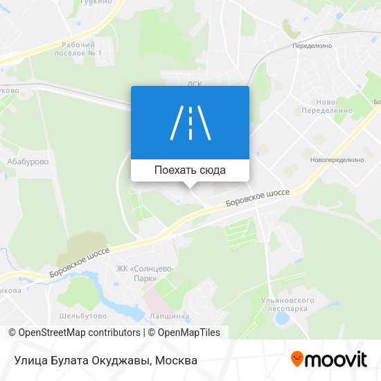 Карта Улица Булата Окуджавы