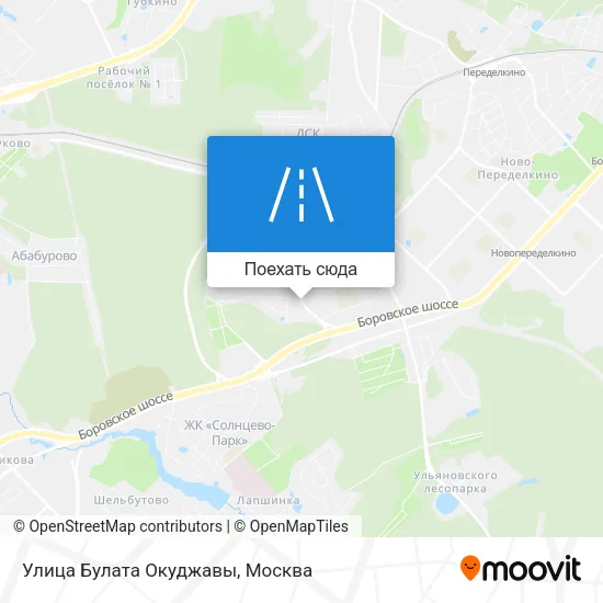 Карта Улица Булата Окуджавы