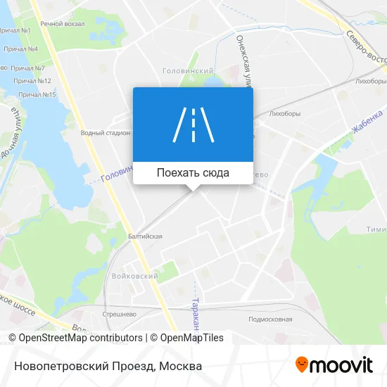 Карта Новопетровский Проезд