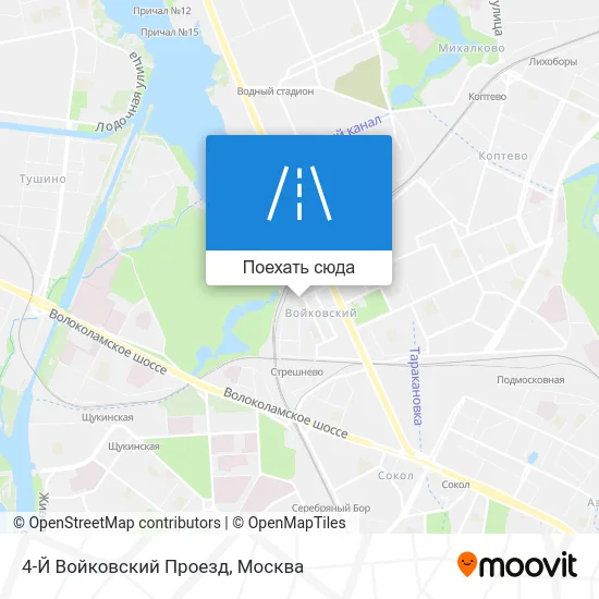 Карта 4-Й Войковский Проезд