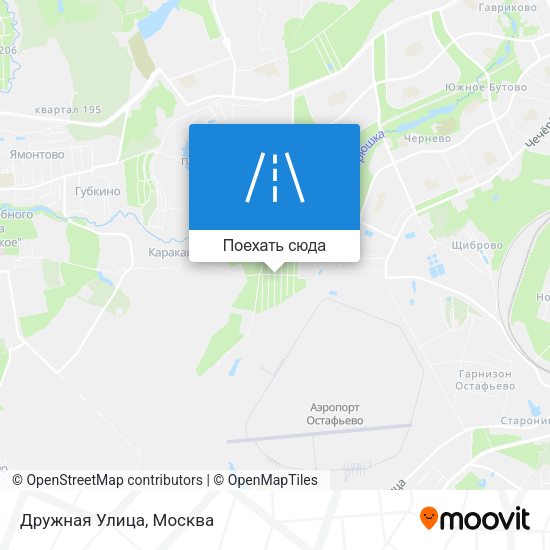 Карта Дружная Улица