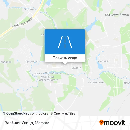 Карта Зелёная Улица