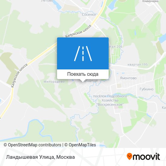 Карта Ландышевая Улица