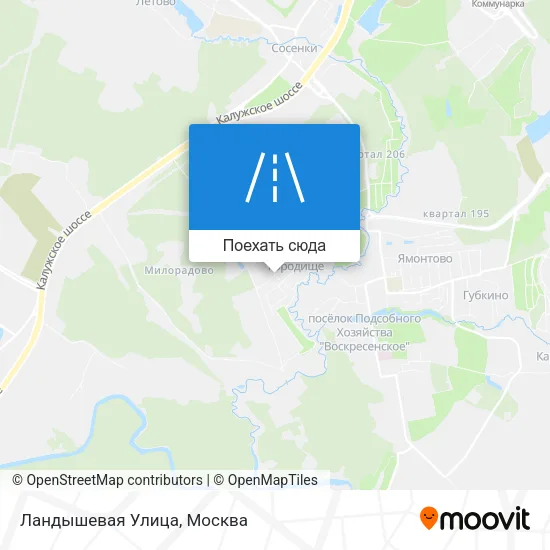 Карта Ландышевая Улица