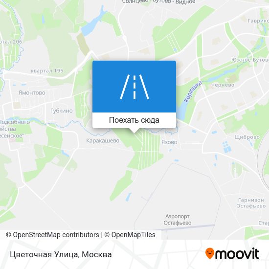 Карта Цветочная Улица