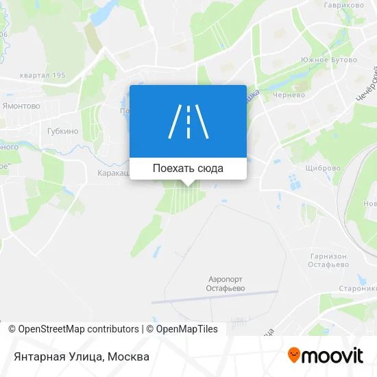 Карта Янтарная Улица