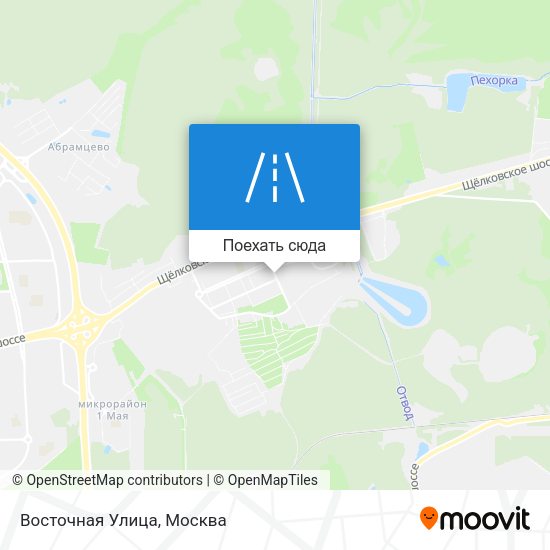 Карта Восточная Улица
