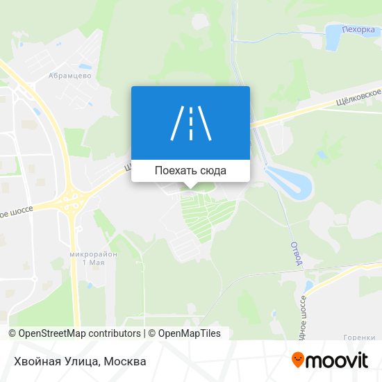 Карта Хвойная Улица