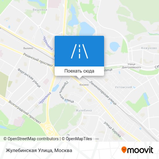 Карта Жулебинская Улица