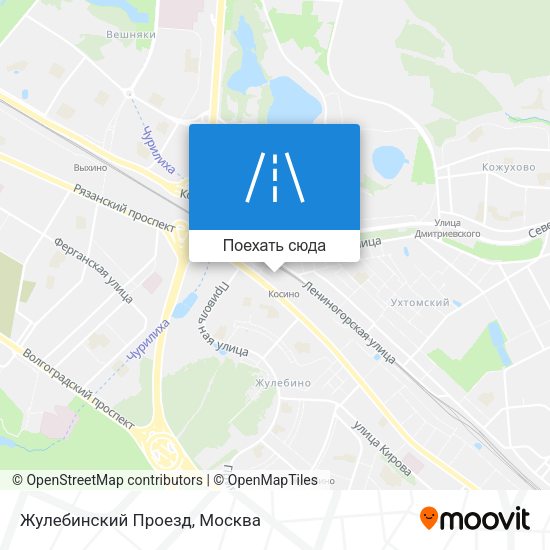 Карта Жулебинский Проезд