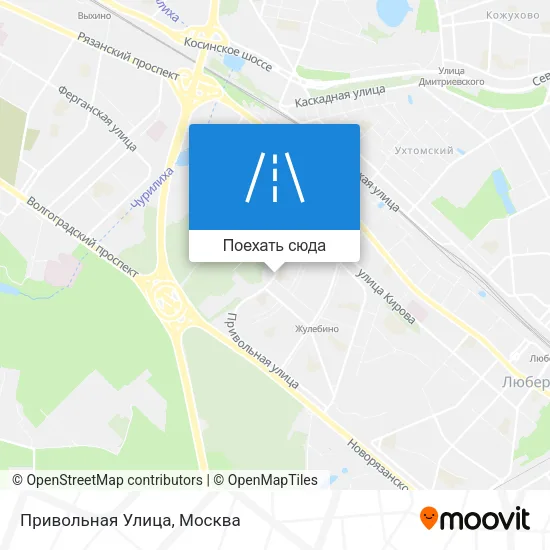 Карта Привольная Улица