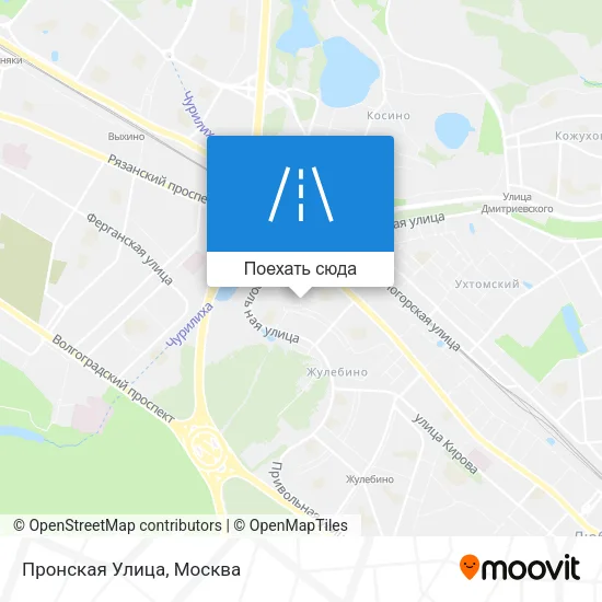 Карта Пронская Улица