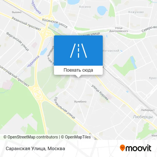 Карта Саранская Улица