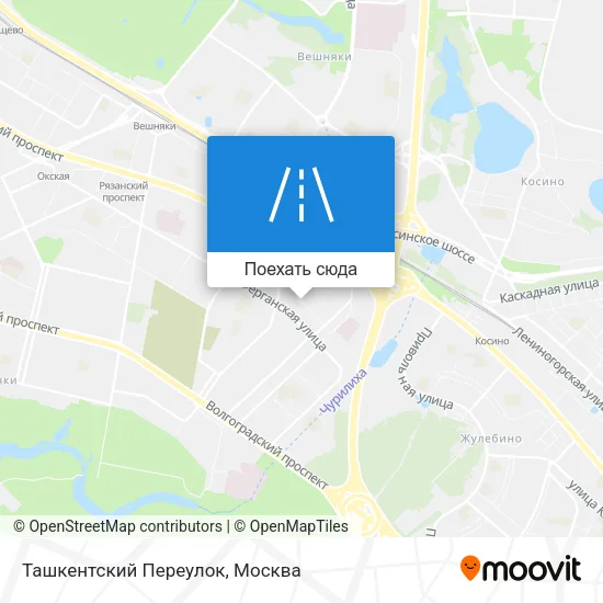 Карта Ташкентский Переулок