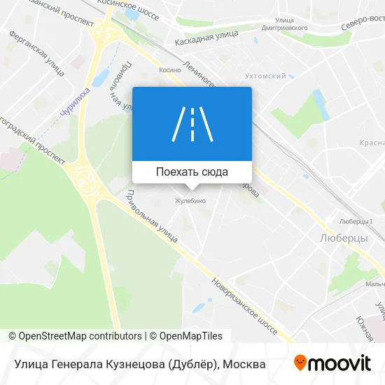 Карта Улица Генерала Кузнецова (Дублёр)