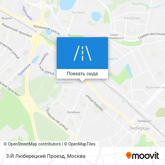 Карта 3-Й Люберецкий Проезд