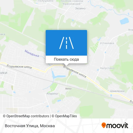 Карта Восточная Улица